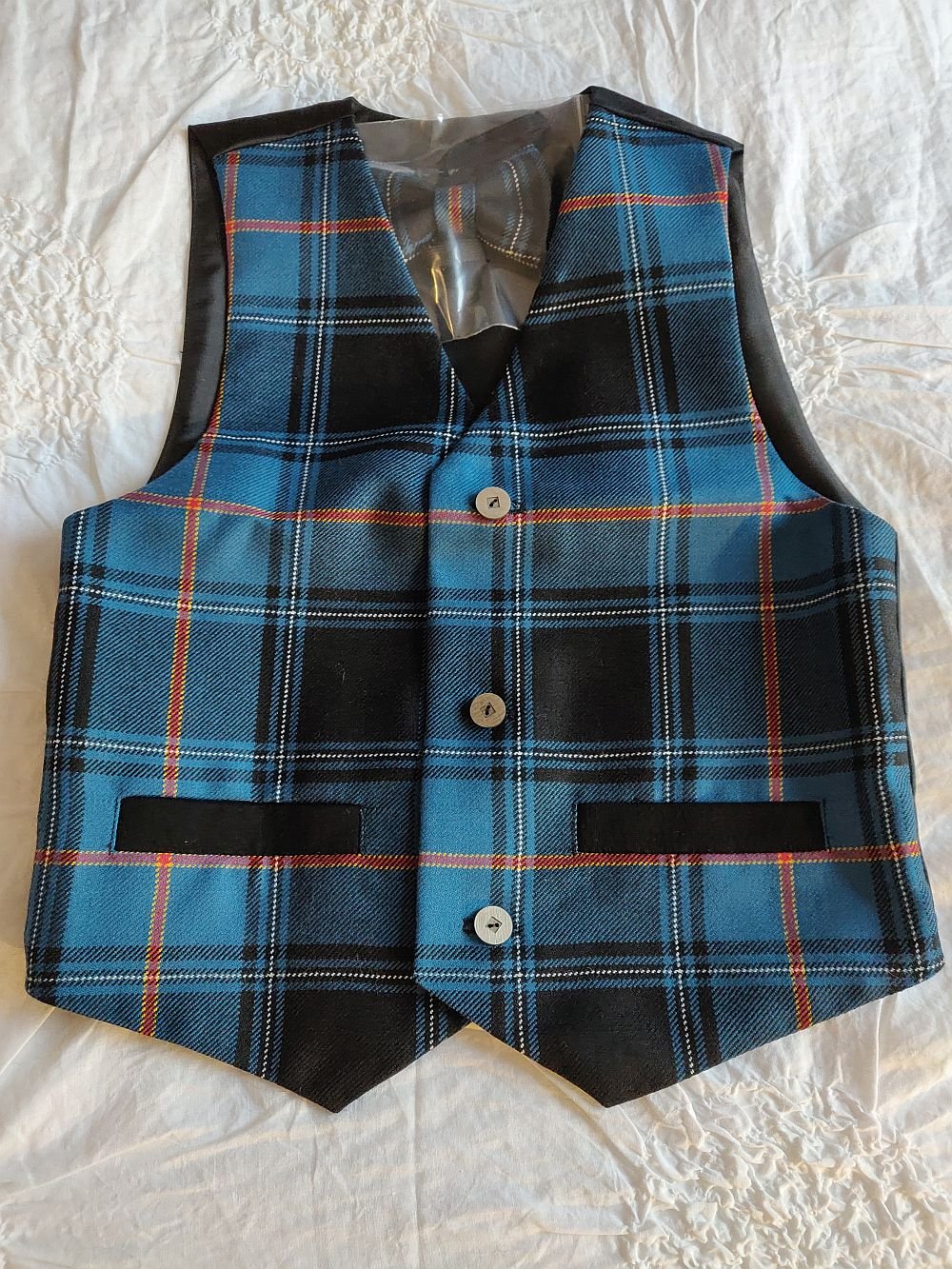 Tartan vest lapsele